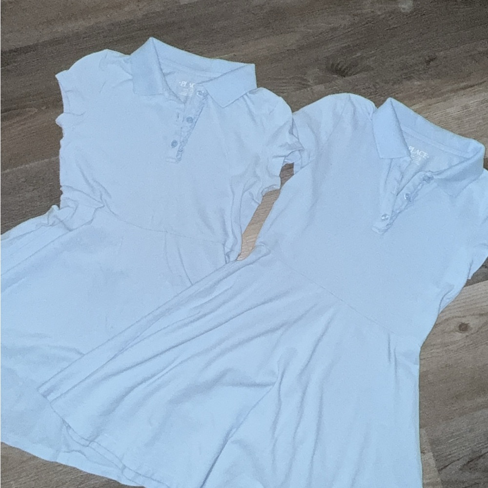Light Blue Polo Dresses & Shirts Bundle